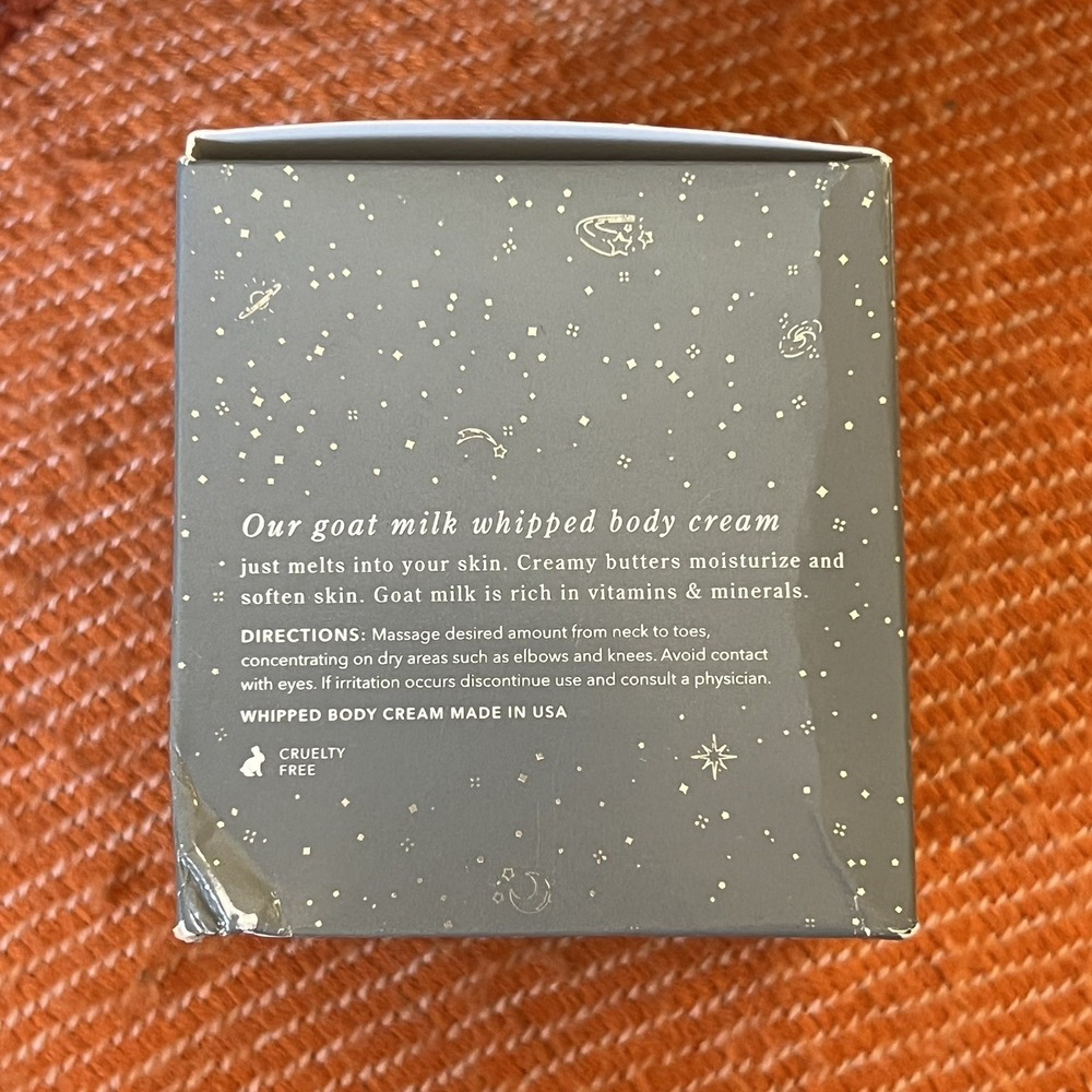 Beekman 1802 "Twinkle Twinkle" Goat Milk Whipped Body Cream Lotion 8 oz. NEW BOX - Picture 5 of 6